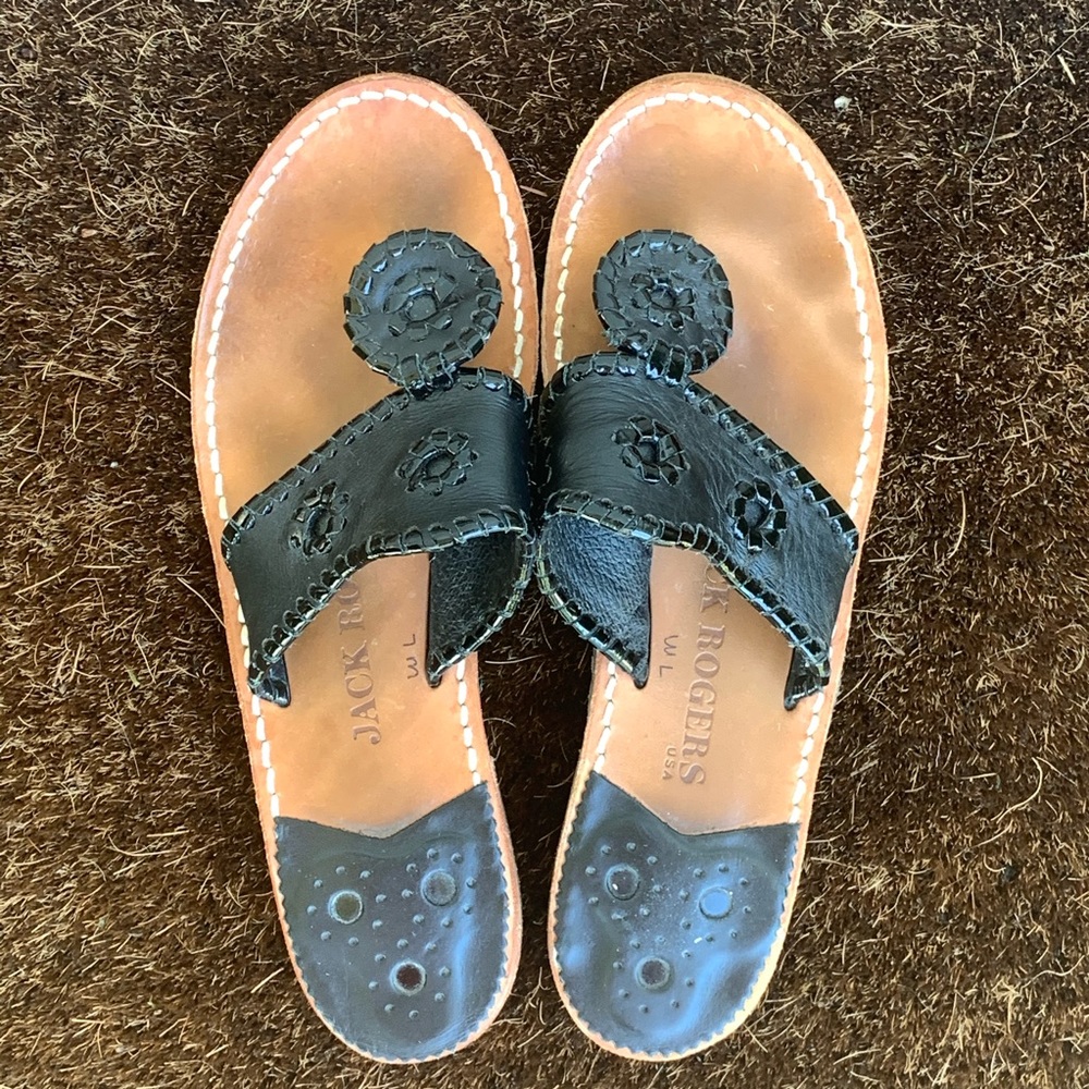 Jack Rodgers Black Flip Flop Sandals